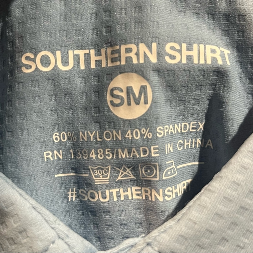 Southern Shirt Next Level Performance Polo in Ocean Breeze Light Blue - Picture 3 of 8